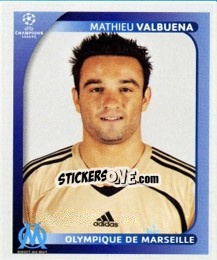 Sticker Mathieu Valbuena - UEFA Champions League 2008-2009 - Panini