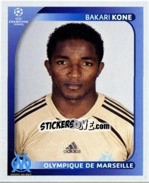 Sticker Bakari Kone - UEFA Champions League 2008-2009 n. 382 - Panini