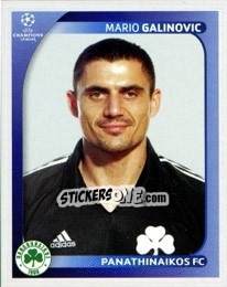 Cromo Mario Galinovic - UEFA Champions League 2008-2009 n. 384 - Panini