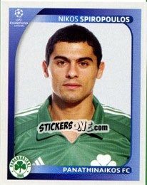 Sticker Nikos Spyropoulos - UEFA Champions League 2008-2009 n. 391 - Panini