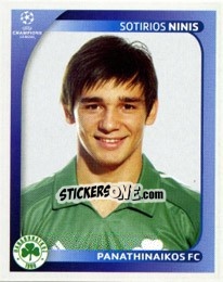 Sticker Sotiris Ninis - UEFA Champions League 2008-2009 n. 396 - Panini