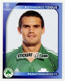 Sticker Alexandros Tziolis - UEFA Champions League 2008-2009 n. 397 - Panini