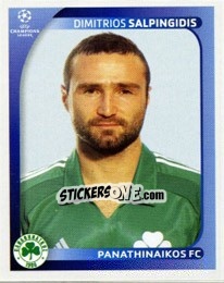 Sticker Dimitris Salpingidis - UEFA Champions League 2008-2009 - Panini