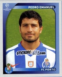 Figurina Pedro Emanuel - UEFA Champions League 2008-2009 - Panini