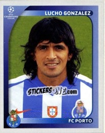 Cromo Lucho Gonzalez - UEFA Champions League 2008-2009 - Panini