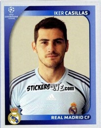 Sticker Iker Casillas - UEFA Champions League 2008-2009 n. 435 - Panini