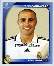 Sticker Fabio Cannavaro - UEFA Champions League 2008-2009 - Panini