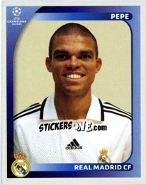 Sticker Pepe - UEFA Champions League 2008-2009 n. 439 - Panini