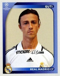 Sticker Guti - UEFA Champions League 2008-2009 n. 442 - Panini