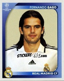 Sticker Fernando Gago - UEFA Champions League 2008-2009 n. 443 - Panini