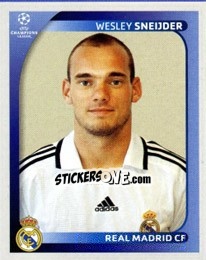 Sticker Wesley Sneijder - UEFA Champions League 2008-2009 n. 444 - Panini