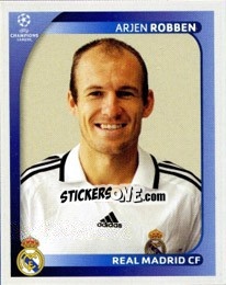 Sticker Arjen Robben - UEFA Champions League 2008-2009 - Panini