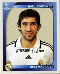 Sticker Raul Gonzalez - UEFA Champions League 2008-2009 n. 449 - Panini