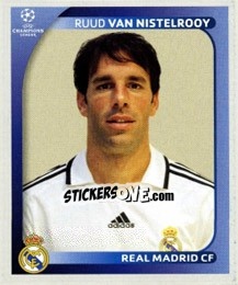 Sticker Ruud Van Nistelrooy - UEFA Champions League 2008-2009 - Panini