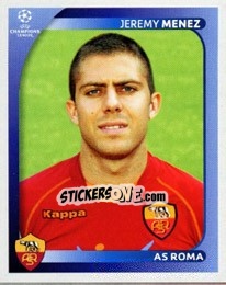 Sticker Jeremy Menez - UEFA Champions League 2008-2009 n. 464 - Panini