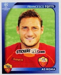 Cromo Francesco Totti - UEFA Champions League 2008-2009 - Panini