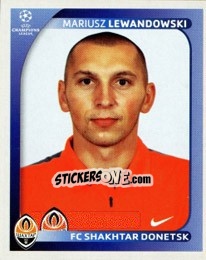 Sticker Mariusz Lewandowski - UEFA Champions League 2008-2009 - Panini