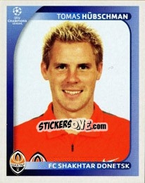 Cromo Tomas Hübschman - UEFA Champions League 2008-2009 - Panini