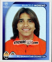 Sticker Marcelo Moreno - UEFA Champions League 2008-2009 n. 484 - Panini