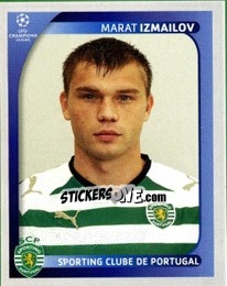 Cromo Marat Izmailov - UEFA Champions League 2008-2009 - Panini