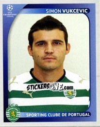 Sticker Simon Vukcevic - UEFA Champions League 2008-2009 - Panini