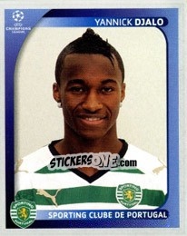 Sticker Yannick Djalo - UEFA Champions League 2008-2009 n. 498 - Panini
