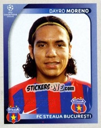 Sticker Dayro Moreno - UEFA Champions League 2008-2009 n. 512 - Panini