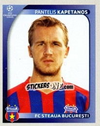 Sticker Pantelis Kapetanos - UEFA Champions League 2008-2009 n. 518 - Panini