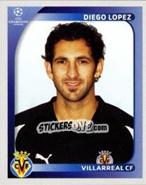 Sticker Diego Lopez - UEFA Champions League 2008-2009 - Panini