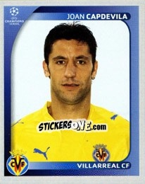 Figurina Joan Capdevila - UEFA Champions League 2008-2009 - Panini