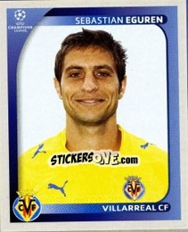 Sticker Sebastian Eguren - UEFA Champions League 2008-2009 n. 528 - Panini
