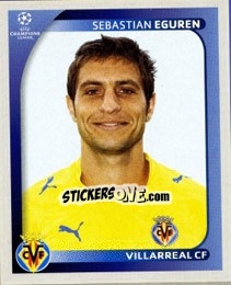 Cromo Sebastian Eguren - UEFA Champions League 2008-2009 - Panini