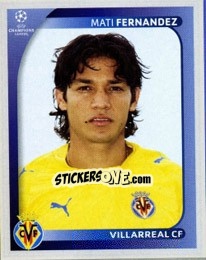 Sticker Mati Fernandez - UEFA Champions League 2008-2009 n. 530 - Panini
