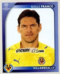 Sticker Guille Franco - UEFA Champions League 2008-2009 n. 532 - Panini