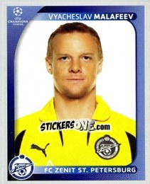 Sticker Vyacheslav Malafeev - UEFA Champions League 2008-2009 n. 537 - Panini