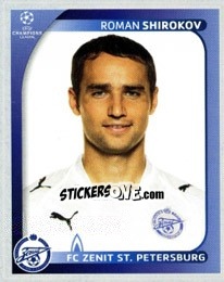 Sticker Roman Shirokov - UEFA Champions League 2008-2009 - Panini