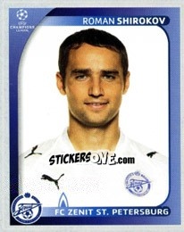 Sticker Roman Shirokov - UEFA Champions League 2008-2009 n. 541 - Panini