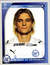Sticker Anatoliy Tymoshchuk - UEFA Champions League 2008-2009 n. 544 - Panini