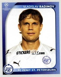 Cromo Vladislav Radimov - UEFA Champions League 2008-2009 - Panini