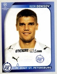 Sticker Igor Denisov - UEFA Champions League 2008-2009 n. 547 - Panini