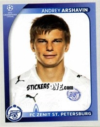 Sticker Andrey Arshavin - UEFA Champions League 2008-2009 n. 549 - Panini