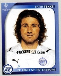 Sticker Fatih Tekke - UEFA Champions League 2008-2009 n. 551 - Panini