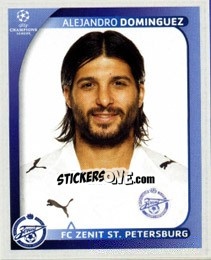 Cromo Alejandro Dominguez - UEFA Champions League 2008-2009 - Panini