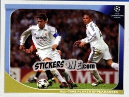 Sticker All-Time Player Appearances (Raul/ronaldo) - UEFA Champions League 2008-2009 n. 553 - Panini