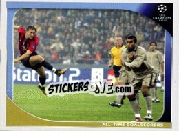Sticker All-Time Goalscorers - UEFA Champions League 2008-2009 n. 558 - Panini