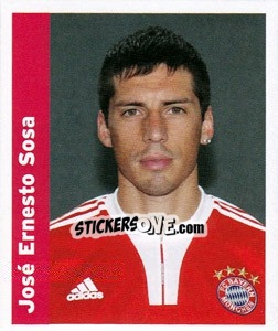Cromo Jose Ernesto Sosa - FC Bayern München 2009-2010 - Panini