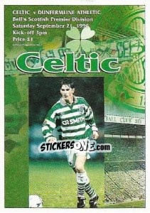 Cromo The Programme Cover - Scottish Premier Division 1996-1997 - Panini