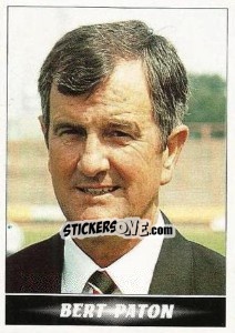 Sticker Bert Paton (Manager) - Scottish Premier Division 1996-1997 - Panini