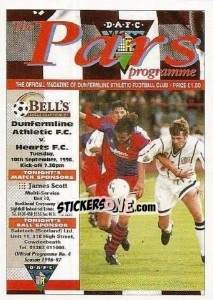 Cromo The Programme Cover - Scottish Premier Division 1996-1997 - Panini