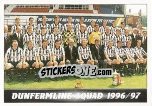 Sticker Dunfermline Squad 1996/97